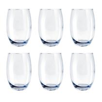 Copo de Vidro 450ml Transparente California Agua Suco 6 Unid