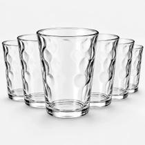 Copo de Vidro Bolinha 190ml Transparente com Relevo para Mesa Posta Copo de Vidro Bolinha 190ml Transparente com Relevo para Mesa Posta