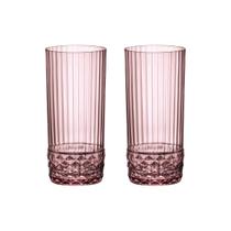 Copo De Vidro Bormioli Rocco Para Água 490 ml Lilás America 20s 2 Peças Copo De Vidro Bormioli Rocco Para Água 490 ml Lilás America 20s 2 Peças