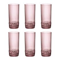Copo De Vidro Bormioli Rocco Para Água 490 ml Lilás America 20s 6 Peças Copo De Vidro Bormioli Rocco Para Água 490 ml Lilás America 20s 6 Peças