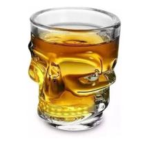 Copo De Vidro Caveira 5x6cm 182161 Copo De Vidro Caveira 5x6cm 182161