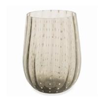 Copo De Vidro Cinza Com Pontos - Btc