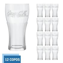 Copo de Vidro Coca Cola Clássico 470ml Cristal Nadir - 12 Un