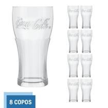 Copo de Vidro Coca Cola Clássico 470ml Cristal Nadir - 8 Un