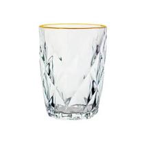 Copo De Vidro Com Fio De Ouro Diamond 270Ml - Lyor Copo De Vidro Com Fio De Ouro Diamond 270Ml - Lyor