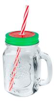 Copo De Vidro Com Tampa E Canudo Com Tampa De Frutas 450ml Copo De Vidro Com Tampa E Canudo Com Tampa De Frutas 450ml
