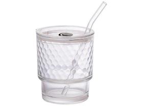 Copo de Vidro com Tampa Hauskraft Dots 400ml Copo de Vidro com Tampa Hauskraft Dots 400ml