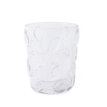 Copo De Vidro Com Textura Bolhas Transparente 300Ml - Btc
