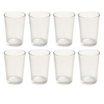 Copo de Vidro Conjunto com 8Un de 200ML Suco Água ou Drinks