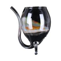 Copo De Vidro Criativo De 350ml Com Canudo Em Forma Especial Para Bebidas De Coquetel Molecular