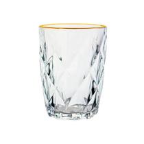 Copo de Vidro Diamond Fio de Ouro 270ml - Lyor Copo de Vidro Diamond Fio de Ouro 270ml - Lyor