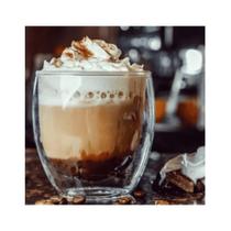 Copo De Vidro Duplo Bebida Quente E Fria 250ml