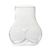 Copo De Vidro Em Forma De Bumbum 450ml, Criativo, Arte Corporal Em Vidro Para Bebidas E Decorações