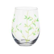 Copo de vidro folhas 500ml - florarte