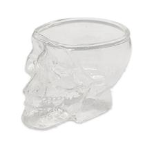 Copo de Vidro formato Caveira Capacidade de 80 ML