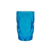 Copo De Vidro Haus Concept Diamond Empire 420 ml Azul