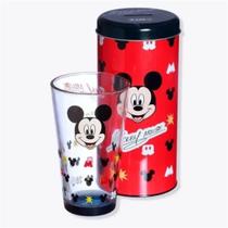 Copo de Vidro Incan 500Ml + Lata Cofre Mickey Mouse- ZONA CRIATIVA