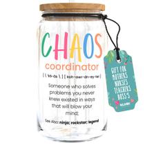 Copo de vidro KLUBI Chaos Coordinator 473ml com canudo para mulheres