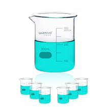 Copo de vidro LABINVO Low Form Graduado 300mL x6 3.3 Borosilicato Copo de vidro LABINVO Low Form Graduado 300mL x6 3.3 Borosilicato
