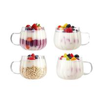 Copo De Vidro Listrado Transparente 450ml Conjunto De 1, 2 Ou 4 Para Café, Suco, Bebidas Frias, Copo De Vidro Listrado Transparente 450ml Conjunto De 1, 2 Ou 4 Para Café, Suco, Bebidas Frias,