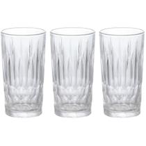 Copo de Vidro LONG DRINK CRIS 265ML 3PCS Jogo Copo de Vidro LONG DRINK CRIS 265ML 3PCS Jogo