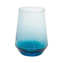 Copo de Vidro Miami Azul 400ml 1 peça - Casambiente