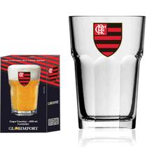 Copo De Vidro Para Cerveja/Chopp Oficial Flamengo - 400ml - Globimport