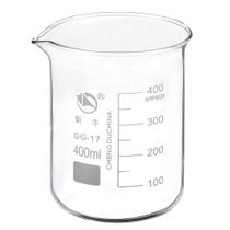 Copo de vidro PATIKIL 400mL Low Form 3.3 Borosilicato com bico