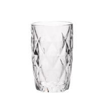 Copo De Vidro Resistente Diamond Transparente 400ml Em Casa Tem Copo De Vidro Resistente Diamond Transparente 400ml Em Casa Tem