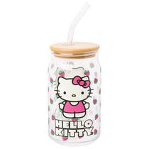Copo de vidro Silver Buffalo Sanrio Hello Kitty 480 ml Copo de vidro Silver Buffalo Sanrio Hello Kitty 480 ml