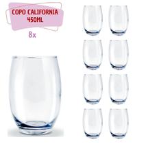 Copo De Vidro Transparente Amber Pasabahçe 440ml- 8 Unidades