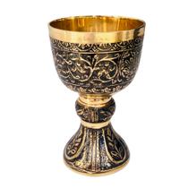 Copo de vinho Chalice ALADEAN Vintage Medieval Goblet Brass Copo de vinho Chalice ALADEAN Vintage Medieval Goblet Brass