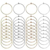 Copo de vinho Charm Rings Earring Beading Hoop 25 mm 200 unidades Copo de vinho Charm Rings Earring Beading Hoop 25 mm 200 unidades