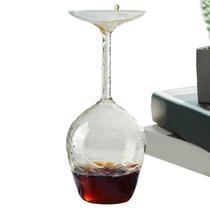 Copo de vinho de cabeça para baixo, vidro de borosilicato inquebrável de 414 ml Copo de vinho de cabeça para baixo, vidro de borosilicato inquebrável de 414 ml