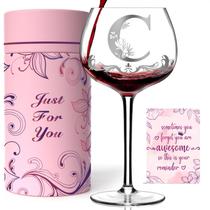 Copo de vinho Gumry Customized Monogram Letter C 470 ml Copo de vinho Gumry Customized Monogram Letter C 470 ml