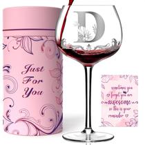 Copo de vinho Gumry Personalizado Monogram Letter D 470ml Copo de vinho Gumry Personalizado Monogram Letter D 470ml