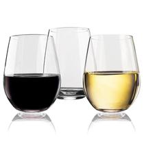 Copo de Vinho Plástico Inquebrável PCTG - Reutilizável e à Prova de Quebra