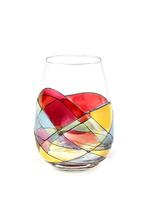 Copo de vinho sem haste Antoni Barcelona pintado à mão exclusivo