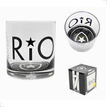 Copo de Whisky Botafogo 305ml Oficial Licenciado Times de Futebol Rocks
