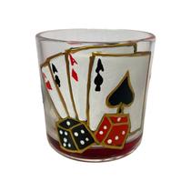 Copo de Whisky de Vidro Zé Pelintra Cartas e Naipes 300ml