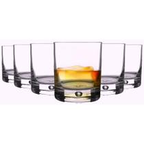 Copo de whisky jogo com 6 unidades vidro 260ml