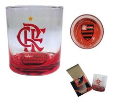 Copo De Whisky Licenciado Flamengo Time De Futebol Oficial