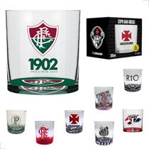 Copo De Whisky Times de Futebol Licenciado Oficial 305ml Rocks Copo De Whisky Times de Futebol Licenciado Oficial 305ml Rocks