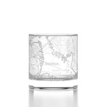 Copo de Whisky Well Told com Mapa de Boston 325ml Transparente Copo de Whisky Well Told com Mapa de Boston 325ml Transparente