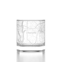 Copo de Whisky Well Told com Mapa de Charlotte 325ml Transparente Copo de Whisky Well Told com Mapa de Charlotte 325ml Transparente