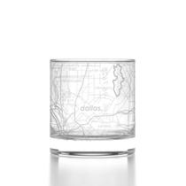 Copo de Whisky Well Told com Mapa de Dallas 325 ml Copo de Whisky Well Told com Mapa de Dallas 325 ml