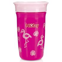 Copo decorado 360 rosa 300ml cajovil