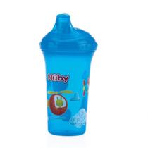 Copo Decorado Bico Rígido 270ml +6m Azul Nuby