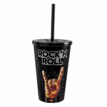 Copo Decorado Rock'n Roll Drinks Festas Aniversario 550 Ml - Usual