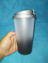 COPO DEGRADE SHAKE 600ml unidade CINZA/PRETO